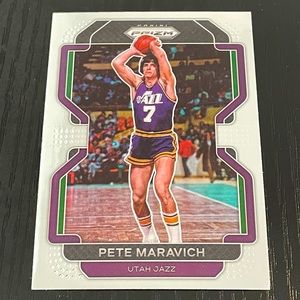 2020-21 PISTOL PETE MARAVICH Utah Jazz Prizm Basketball Card #261